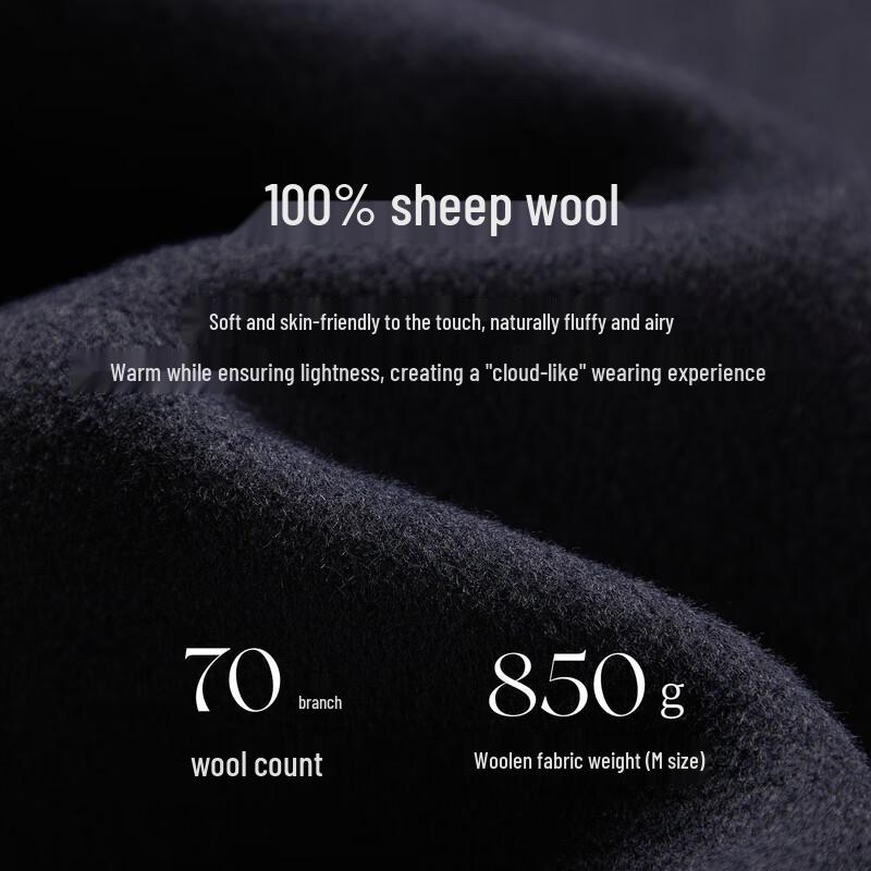 Qiushui Yiren Women's 100% Merino Wool Toggle Coat