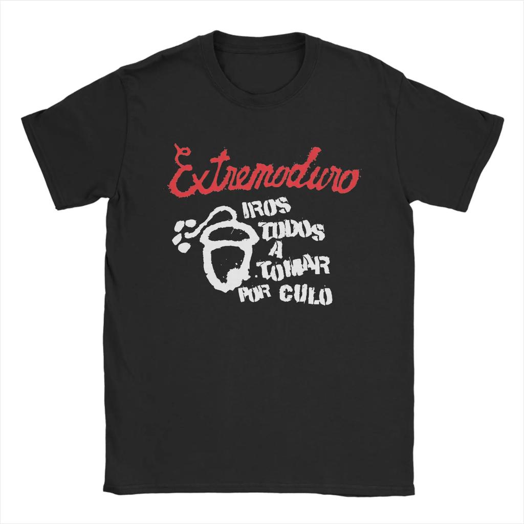 Funny Rock Extremoduro Tour T-Shirts for Men Women Crewneck Pure Cotton T Shirts Album Short Sleeve Tee Shirt Gift Idea Tops