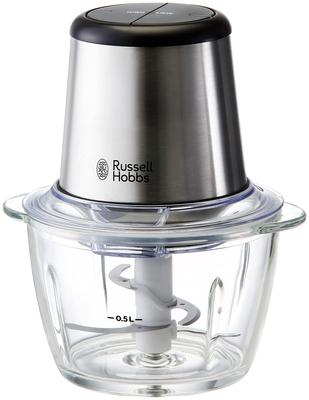 Официальный мини-измельчитель Russell Hobbs 7820JP с расширенным Идеально подходит для и Легкий и 4-лопастной (Серебряный) 3-месячная гарантия. нарезка, измельчение,