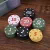 Коробка 100 пластиковых фишек для карточных игр: Баккара, Маджонг, Покер