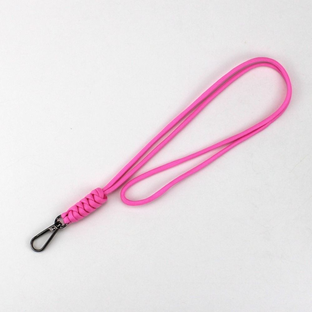 48cm Paracord Keychain Lanyard 11 Styles Emergency Survival Keyring Neck Hanging Rope Outdoor Tool