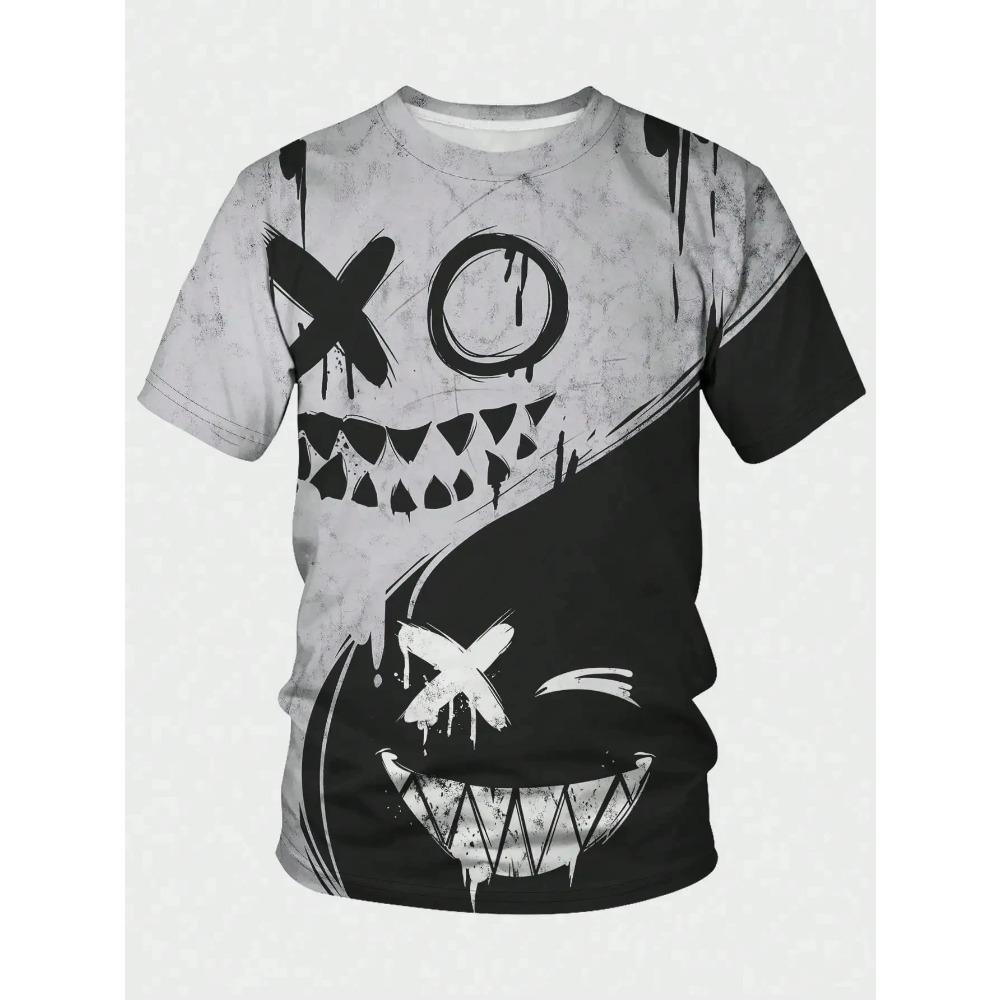 Street Fashion T-Shirt For Kids Short Sleeve Hip Hop Print Tee Shirt Boys T Shirt Pullover Girl Clothing