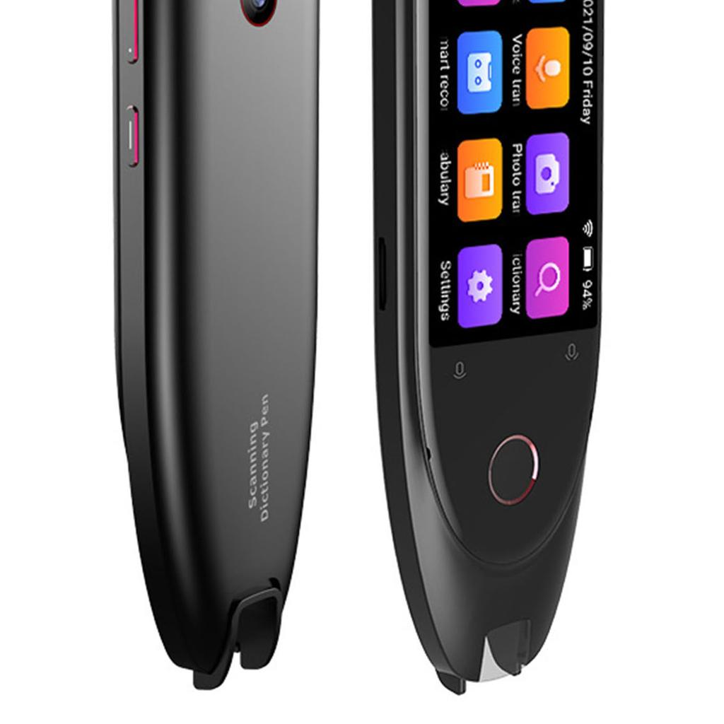Ручка-сканер для перевода Высокая точность Поддержка 112 языков Портативная ручка-переводчик для учебы, работы, жизни Черная