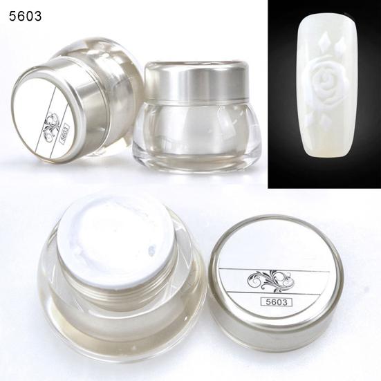 Women 12 Colors Acrylic UV Gel Tip DIY Decor 3D Nail Art Paint Drawing Painting