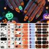 New Halloween Glow-in-the-dark Nail Polish Film Nail Stickers, Spider Web Ghost Dark Nail Stickers