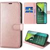 Case - E.F.CONNECTION - for Xiaomi Redmi Note 13 Pro 5G - Pink - PU Leather - Shockproof with Stand