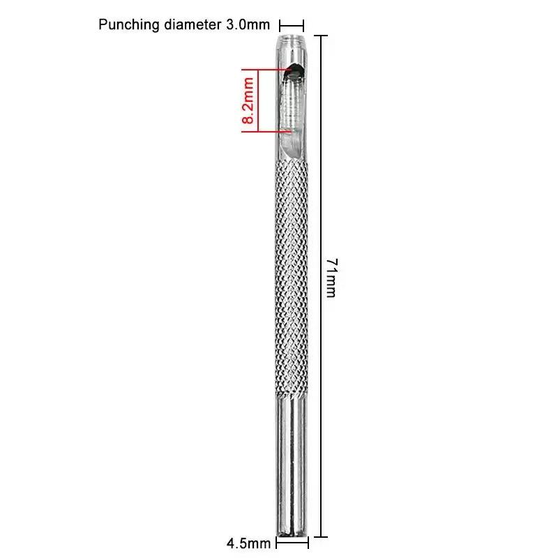 Инструмент для пробивки кожи для ремней и ремешков - Идеально подходит для поясных ремней, плечевых ремней, обуви, люверсов и ремешков для часов