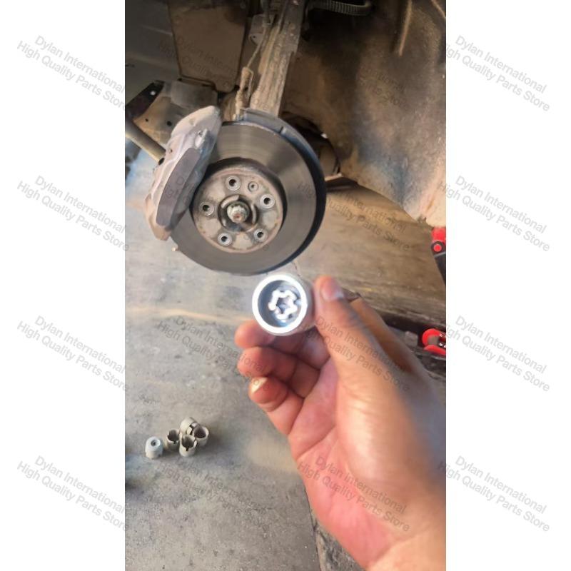 Anti-Theft Screw Key Sleeve Disassembly Tool Anti-Theft Wheel Lock Lug Nut Remover Wheel Lock for Vw Phaeton Touareg and More