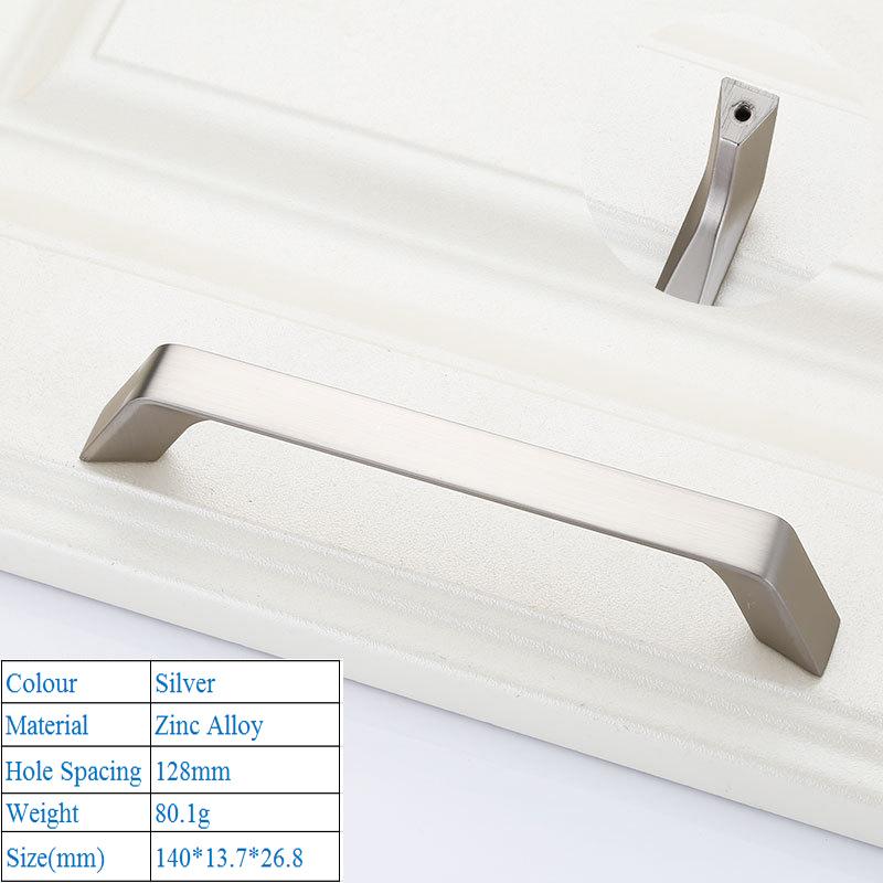 1 PC Modern Simplicity High Grade Decorative Furniture Hardware Bookcase Cabinet Closet Door Handle Zinc Alloy Push Pull Handle