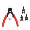 4-Piece Set of Snap Ring Pliers, Internal and External Circlip Pliers, Coupling Tool for Shafts and Holes, Interchangeable for Removal and In