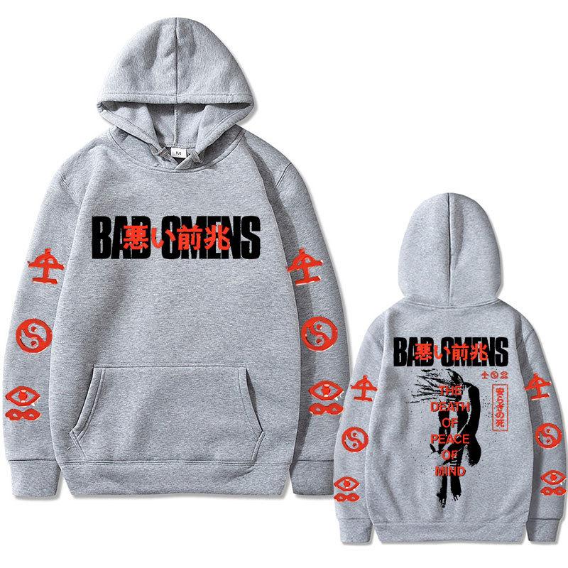 Bad Omens Band Tour 2023 Американская музыка Толстовка Осень Зима Флис Уличная одежда Топы