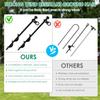 4Pcs Trampoline Anchors Set 11.8inch Heavy Duty Ground Anchors High Wind Trampoline Stakes Manual/Drill Installed Swing Anchors