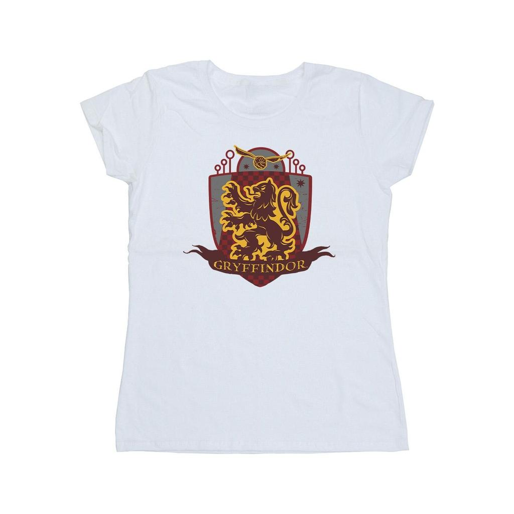 Harry Potter Womens/Ladies Gryffindor Chest Badge Cotton T-Shirt