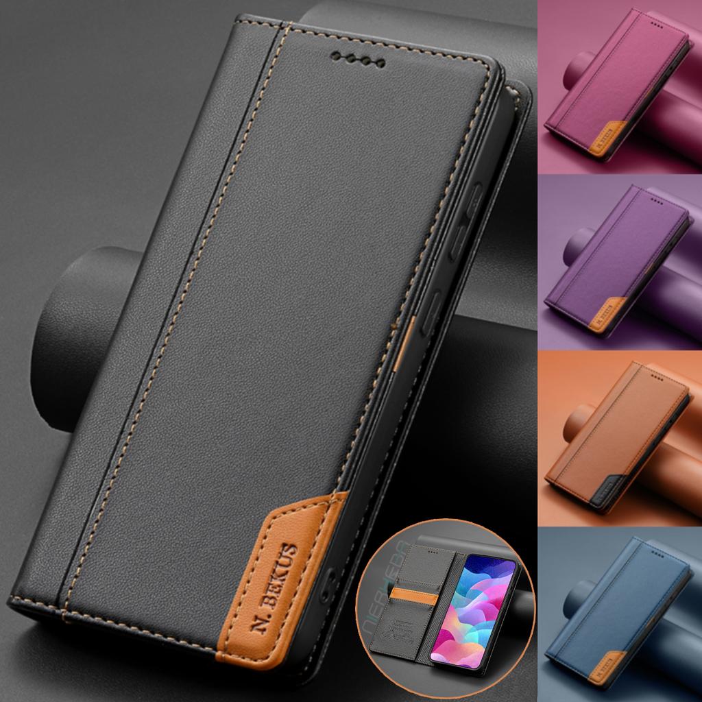 Business Flip Leather Case For Samsung Galaxy A17 A16 A36 A56 A26 A07 A55 A35 A15 A54 A34 A14 A53 A33 A13 Magnetic Wallet Cover