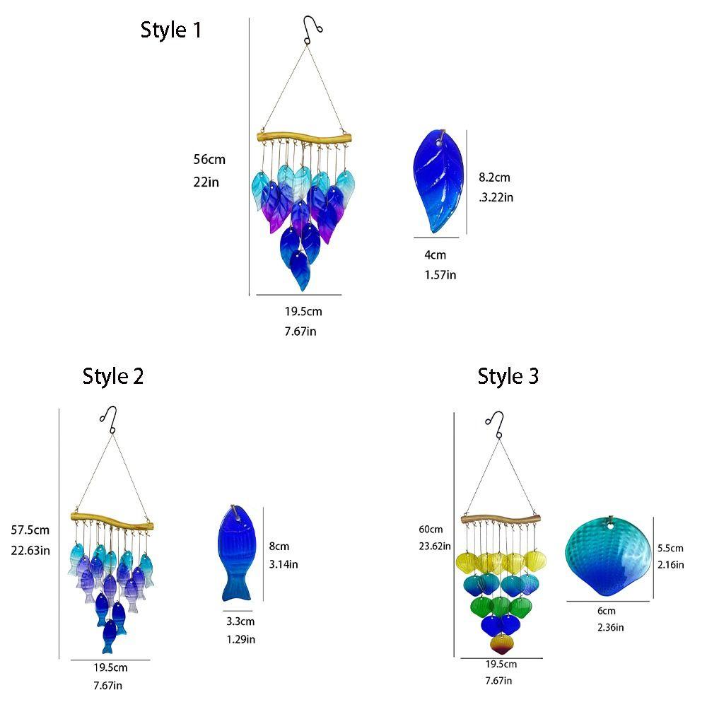 Colorful Wind Chime Iron Art Light Collection Pendant Crafts Sun Catcher Windows