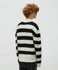 LMOOD Preppy Striped Pullover Knit Cream