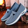 Shoes Women's Shoes Versatile Large Size Casual Shoes Flying Woven Breathable Single Shoes Middle-aged and Elderly Mother Shoes One Pedal Cloth Shoes