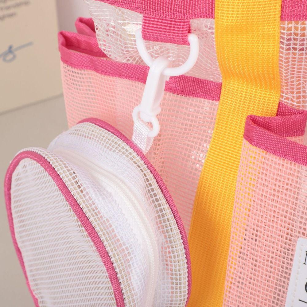 Large Capacity Mesh Swim Bag Breathable Swimming Handbag Durable Beach Storage Bag Swimming