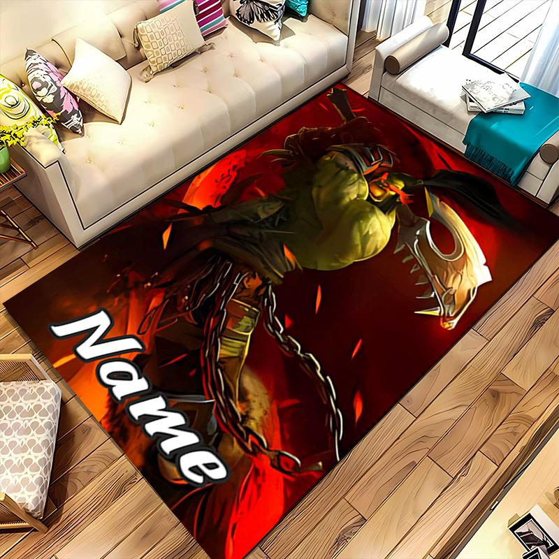 Custom personalization World of Warcraft Area Rug - Perfect For Kitchen, Bathroom,Laundry Room Decor Large Size Available,Gift All Seasons