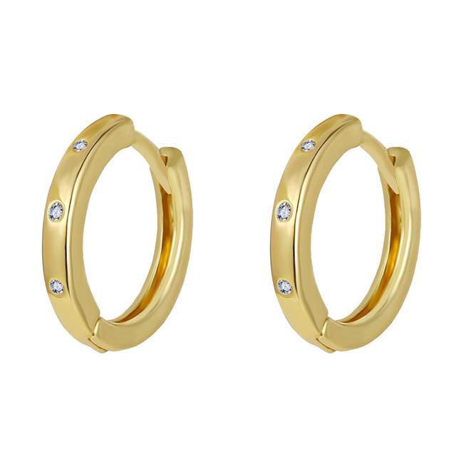 Женские серьги геометрической формы