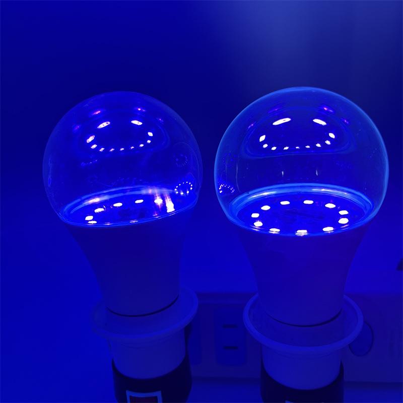 Светодиодная лампа E27 9 Вт УФ-лампы Blacklight 395 нм ультрафиолетовая лампа для тела люминесцентные лампы для вечеринок, дискотек, украшения для баров