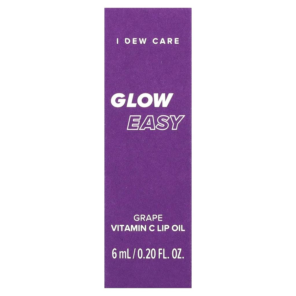 I DEW CARE Glow Easy, Масло для губ с витамином С, виноград, 0,20 жидких унций (6ml)
