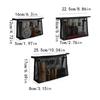 Zipper Mesh Makeup Bag Large Capacity Storage Toiletry Bag Transparent Cosmetic Bag  Unisex