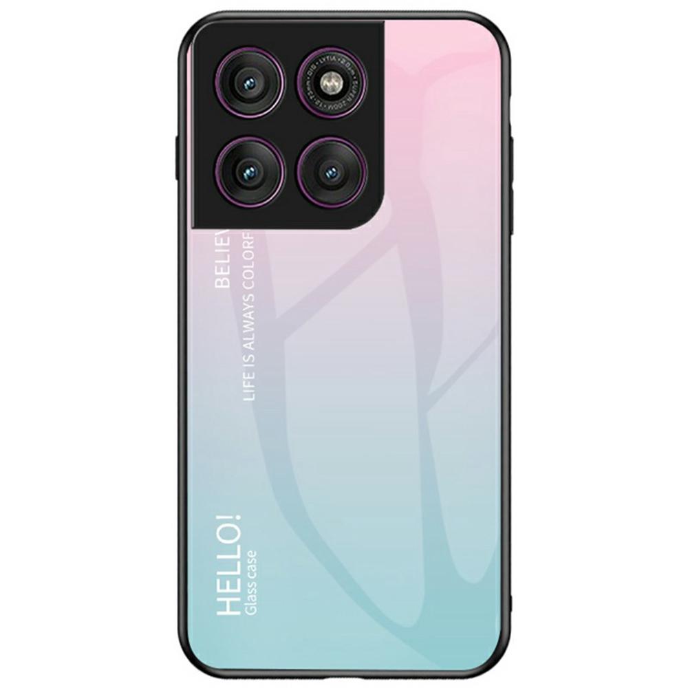 Для Motorola Edge 60 Pro 5G Чехол Защита от царапин Закаленное стекло+ПК+ТПУ Чехол для телефона