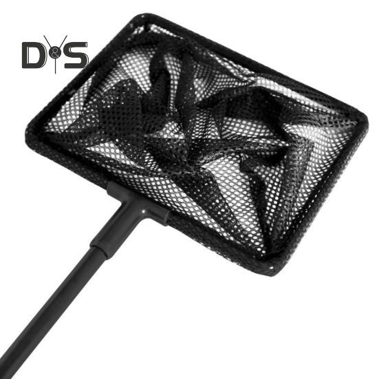 Подсачек рыболовный с телескопической рукояткой, длинной ручкой, многоцелевой, сетка для сбора листьев в бассейне, сетчатый мешок с ультрамелкой ячейкой