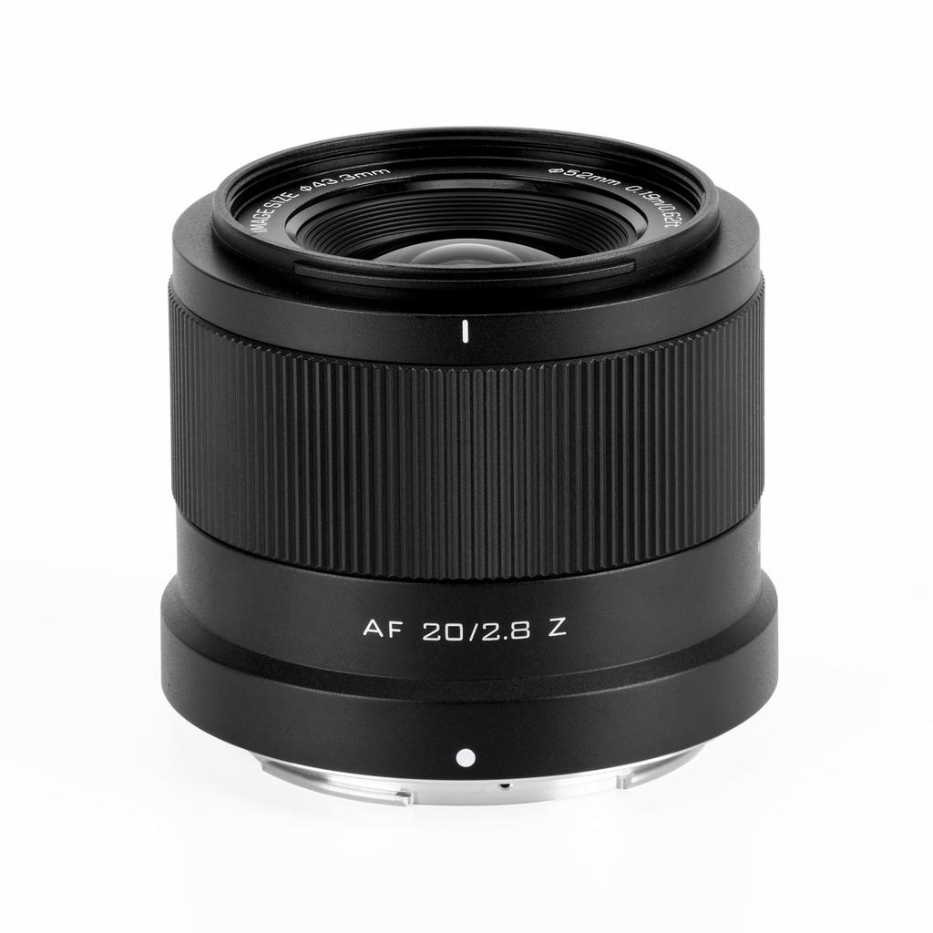 VILTROX AF 20mm Z Mount Nikon Z Mount Interchangeable Compatible with Nikon Z6II and Z9 Mirrorless Prime Lens F2.8 Wide-Angle Lens, Full-Frame Lens,