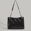 2025 New Bags Women's Fashionable All-Match Western Style Diamond Embroidery Thread Special-Interest Design Solid Color Chain Shoulder Crossbody Bag