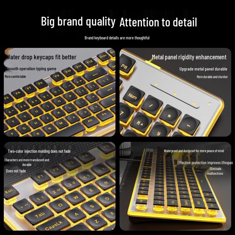 Qianxingzhe GX710S Mechanical Feel Wired Keyboard