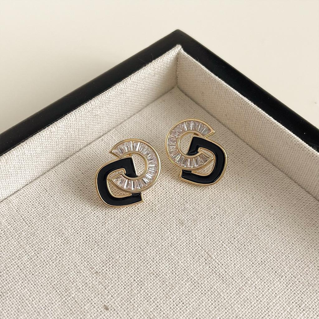 Ретро и модные женские серьги, квадратные серьги-капли масла, элитное чувство, модный темперамент, аксессуары для ушей