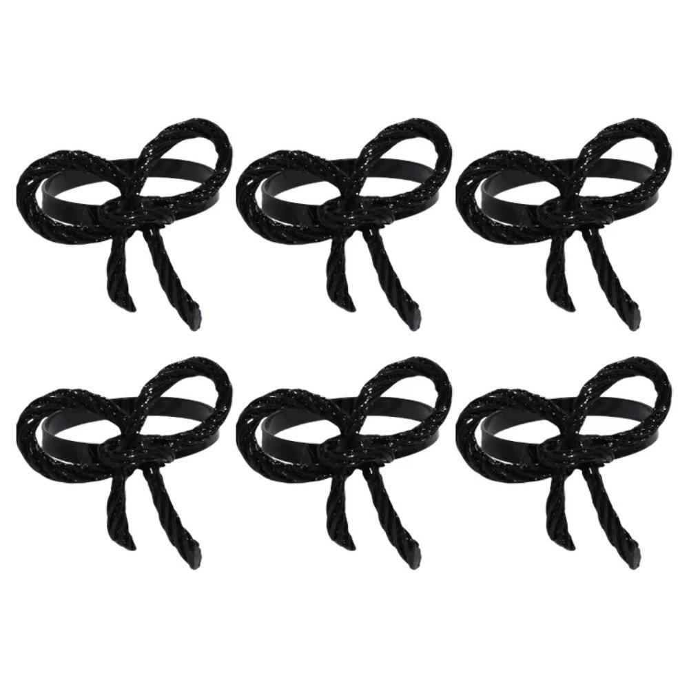 1/6/12pcs Metal Napkin Ring Buckles Gold Dinnig Table Decoration Exquisite Napkin Holder Kitchen