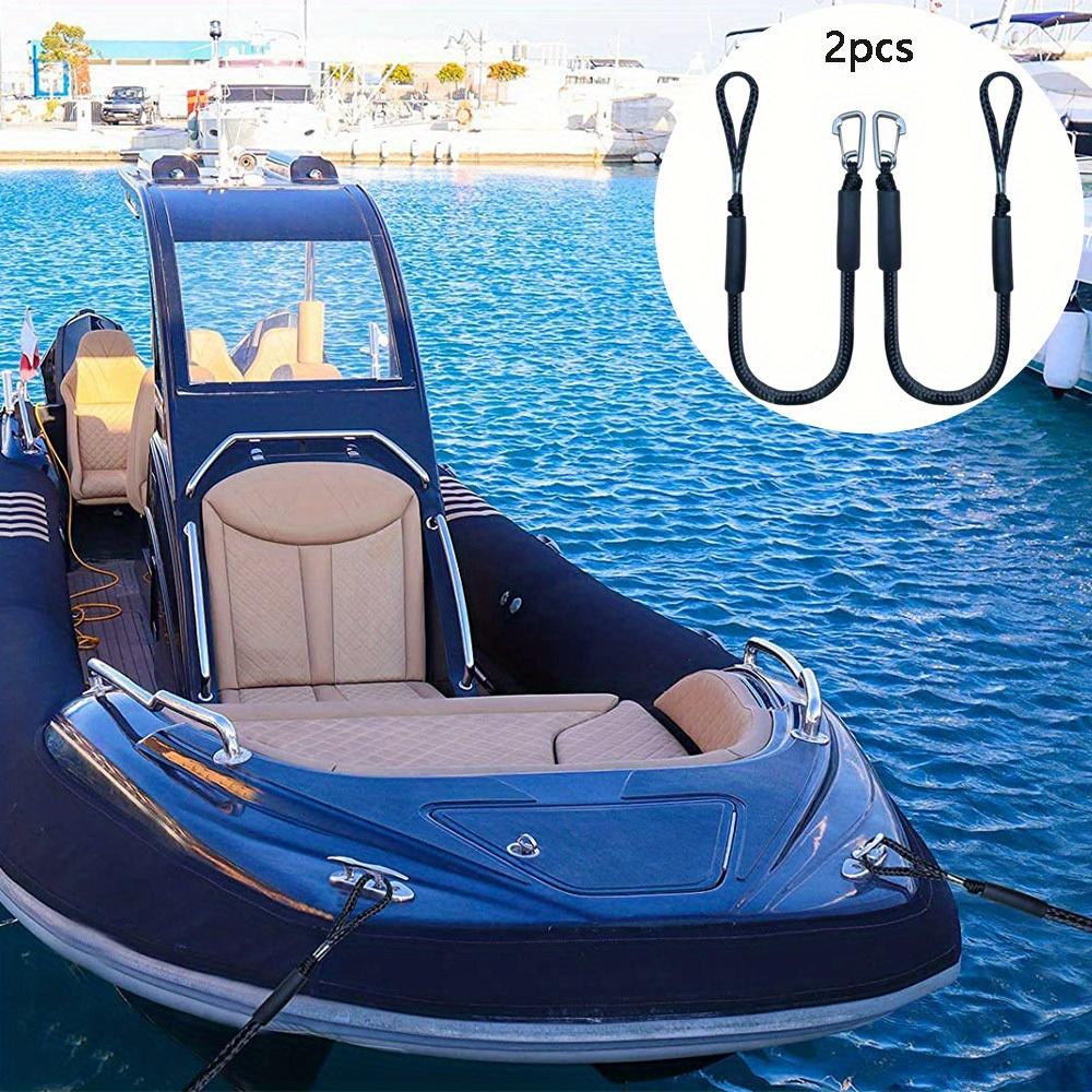 2pcs Dock Mooring Rope (with Stainless Steel Clip) for Boat Docks, Kayaks, Jet Skis, Jet Skis, Pontoons, Canoes, Powerboats