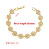 ZHUKOU 8 styles Gold Women's Bracelet CZ Crystal Zircon Shiny Bracelet Women Jewelry VL143
