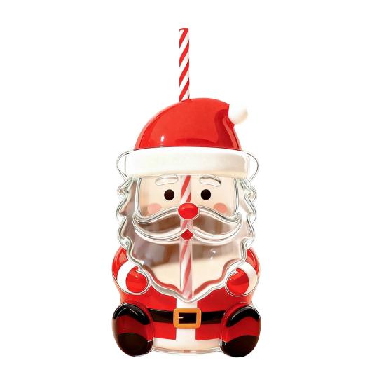 Yousheng Bear Glass Cup with Spill-Proof Lid And Straw Cute Bear Tumbler for Coffee Smoothies Juice Hot Cold Drinks Reusable Leak-proof Drinkware