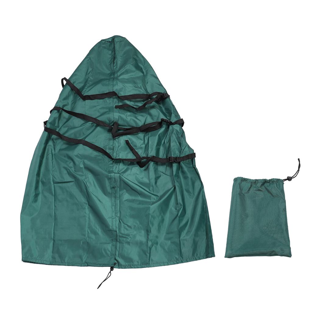 Сумка для хранения рождественской елки Многофункциональная Ветрозащитная Водонепроницаемая Солнцезащитная ткань 420D Для улицы Вертикальная Искусственная Елка Пыль