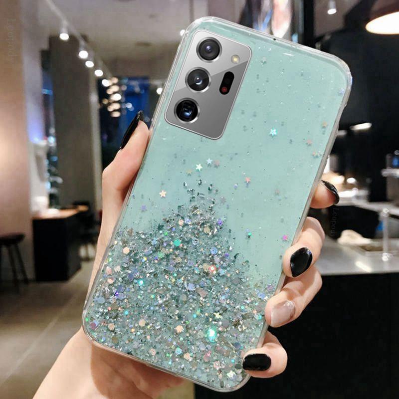 Блестящий мягкий чехол для телефона Samsung Galaxy Note 20 Ultra Note20 Ultra N985F Задняя крышка для Samsung Note 20 Ultra 5G Capa