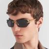 Солнцезащитные очки в европейско-американском стиле, женские модные безободковые стильные Y2K солнцезащитные очки для женщин, мужские солнцезащитные очки