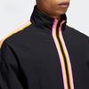 Adidas Originals Casual Sports Stand Collar Pullover Long Sleeve Jacket Men Jacket Black GN3896
