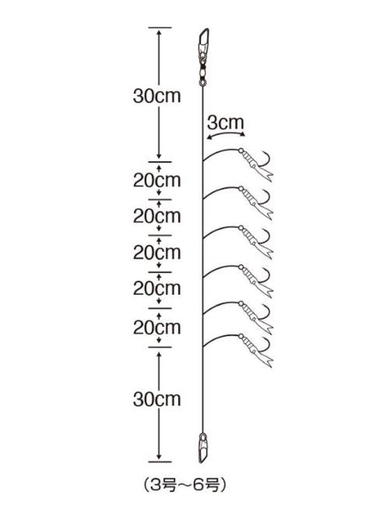 Sasame S-873 Keimura Sabiki Hook Size 7 (4900)
