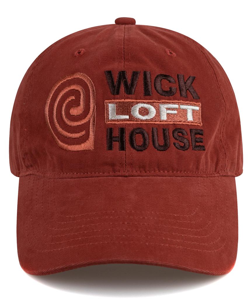 Кепка-бейсболка Wig E Loft House из холста - Кирпичный