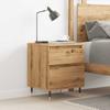 VidaXL Table de chevet chêne artisanal 40x35x50 cm bois d’ingénierie, meuble de chevet, table d'appoint, armoire de lit, 857398