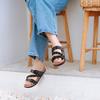 Модные детские сандалии KIDMI Новые женские сандалии из пробки Летние пляжные сандалии для женщин Уличные нескользящие сандалии-слайды без застежки с регулируемой пряжкой