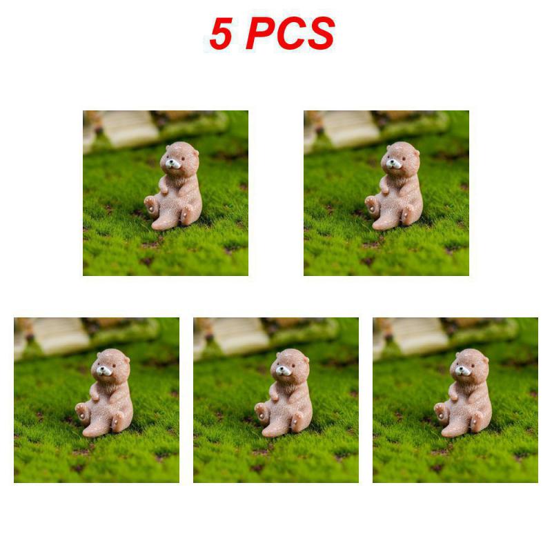 1~10 шт. Милая маленькая фигурка выдры, украшение на торт, кукольный домик, бонсай, модель животного, водяная собака, поделки для дома, кавайный дом
