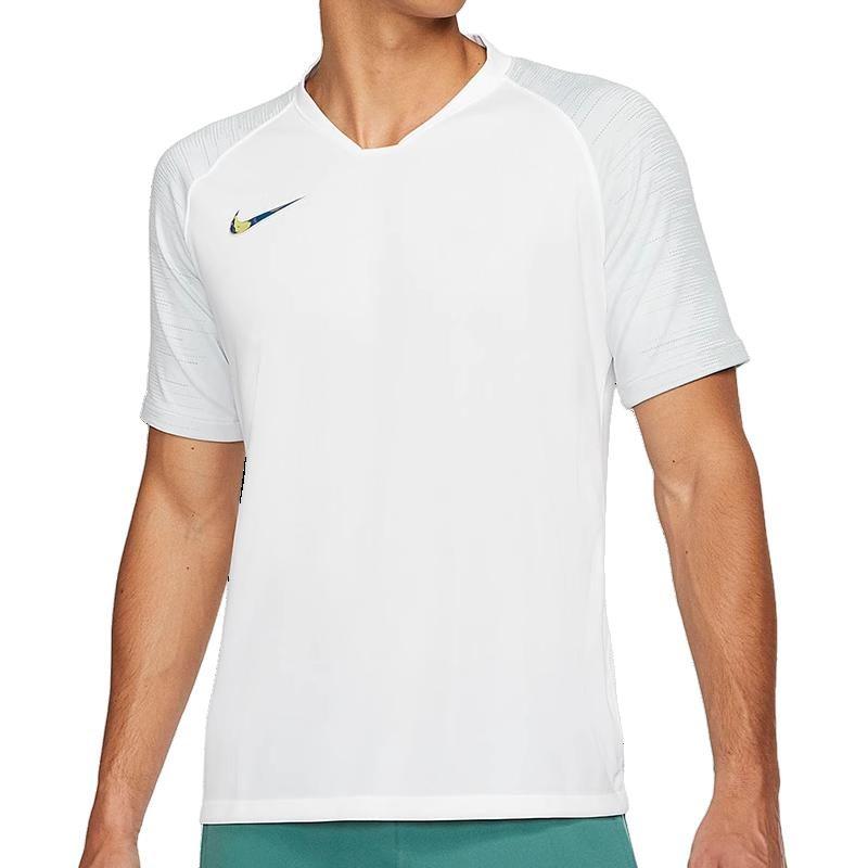 Nike Футболки мужские белые с V-образным вырезом умеренного прямого кроя AT5871-100
