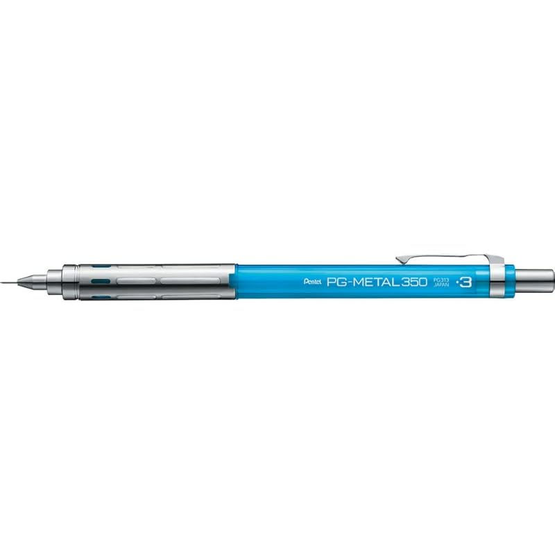 Pentel Mechanical pencil for drafting PG-METAL350 0.3mm clear blue PG313-TS