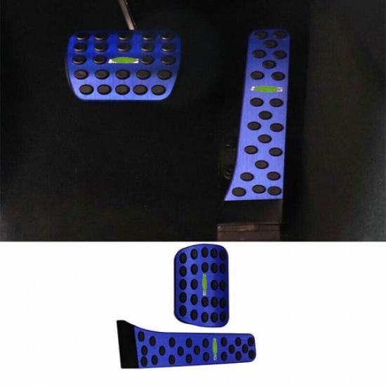 Blue Aluminum Brake Pedal Accelerator Pedal Cover Fit For Benz C-Class 2015-