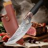 Нож для разделки из нержавеющей стали, Тесак мясника, Кованый кухонный тесак для мяса, Нож для разделки рыбных костей, Нарезки, с ножнами